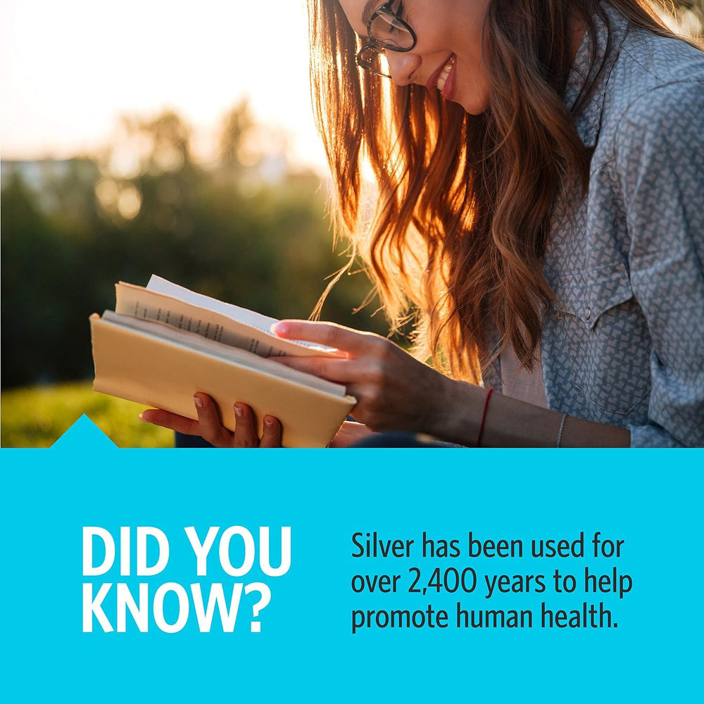 128 oz gallon bottle packaging of Simply Silver Immune Support