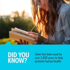 128 oz gallon bottle packaging of Simply Silver Immune Support