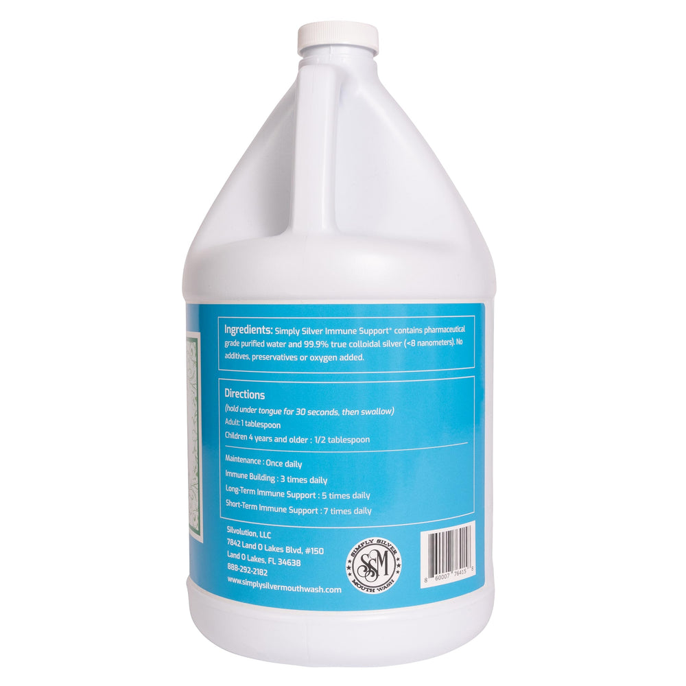 USA-made GMP-certified Simply Silver Immune Support labeling