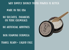 Organic ingredients including birch xylitol, vegan calcium carbonate, and bentonite clay