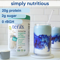 Simply tera's organic grass-fed whey ingredients highlight clean nutrition