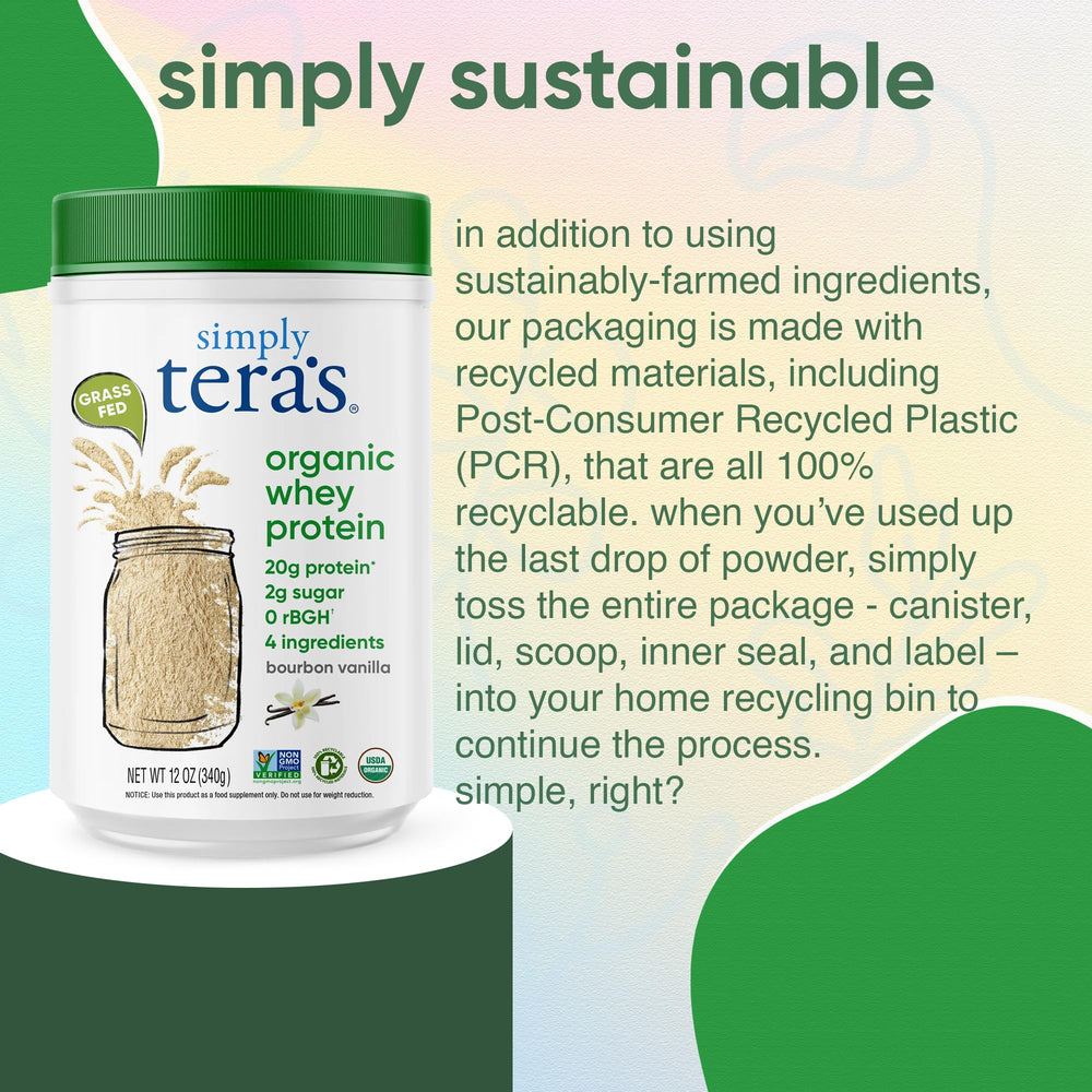 Simply Tera's organic stevia sweetener for naturally sweetened recipes.