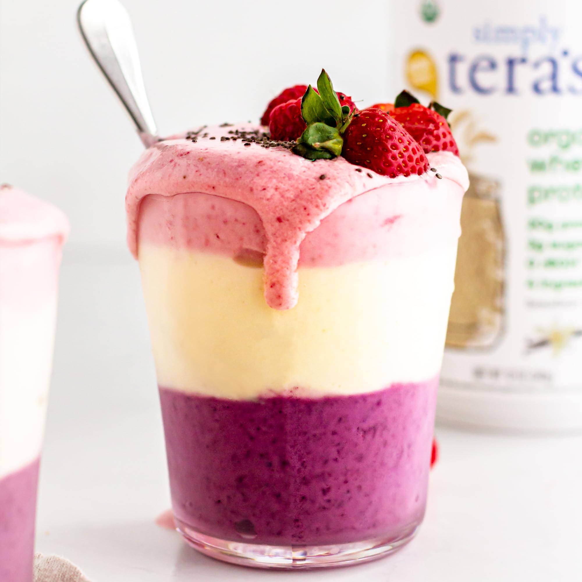 Simply Tera's vanilla pancake-batter protein adds flavor and protein.