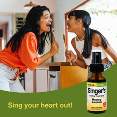 Herbal ingredients for Singer's Saving Grace Honey Lemon throat spray