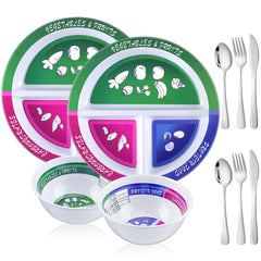 Singhoow portion control plate with 8.46 inch diameter