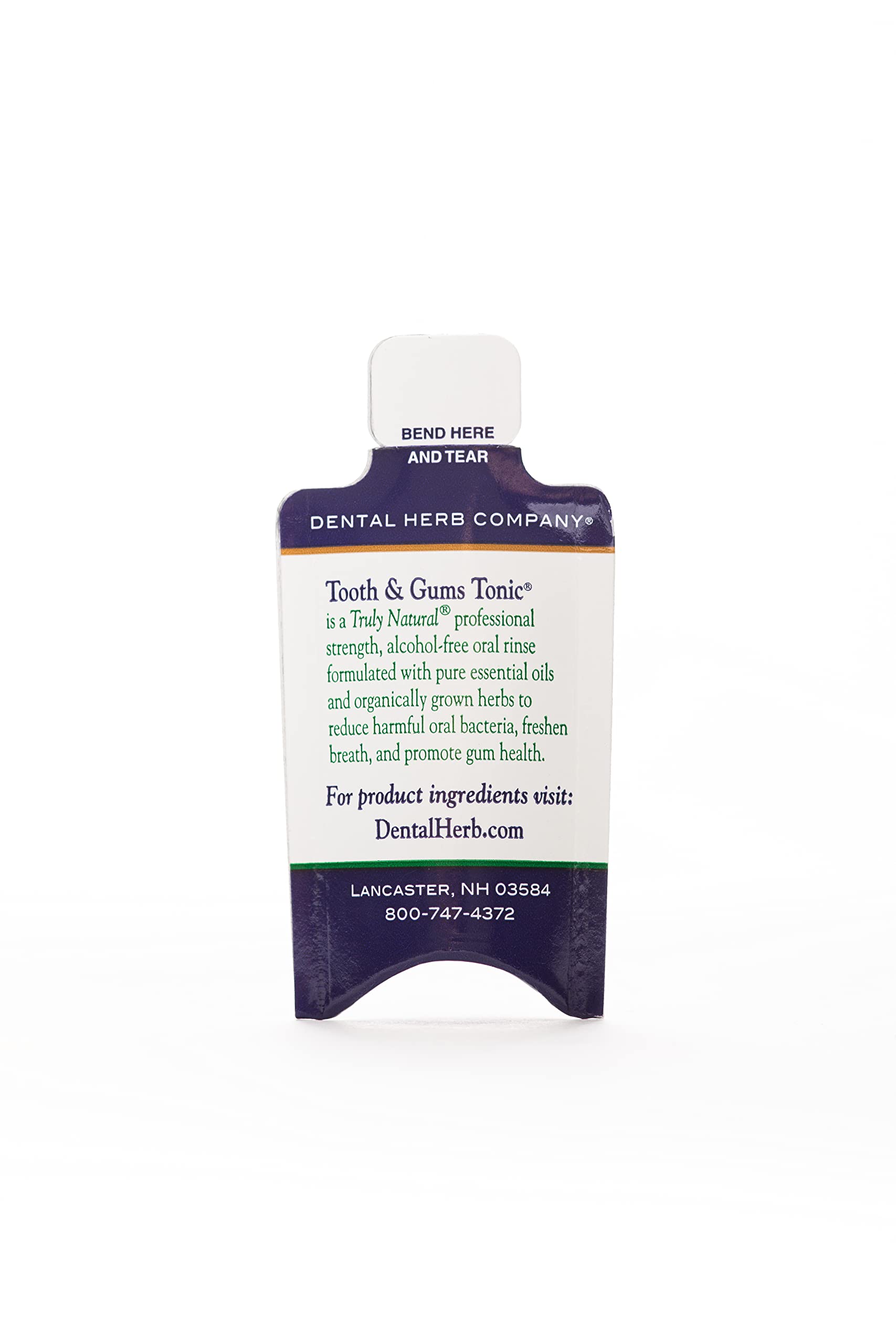 Single-use mouthwash packets for on-the-go