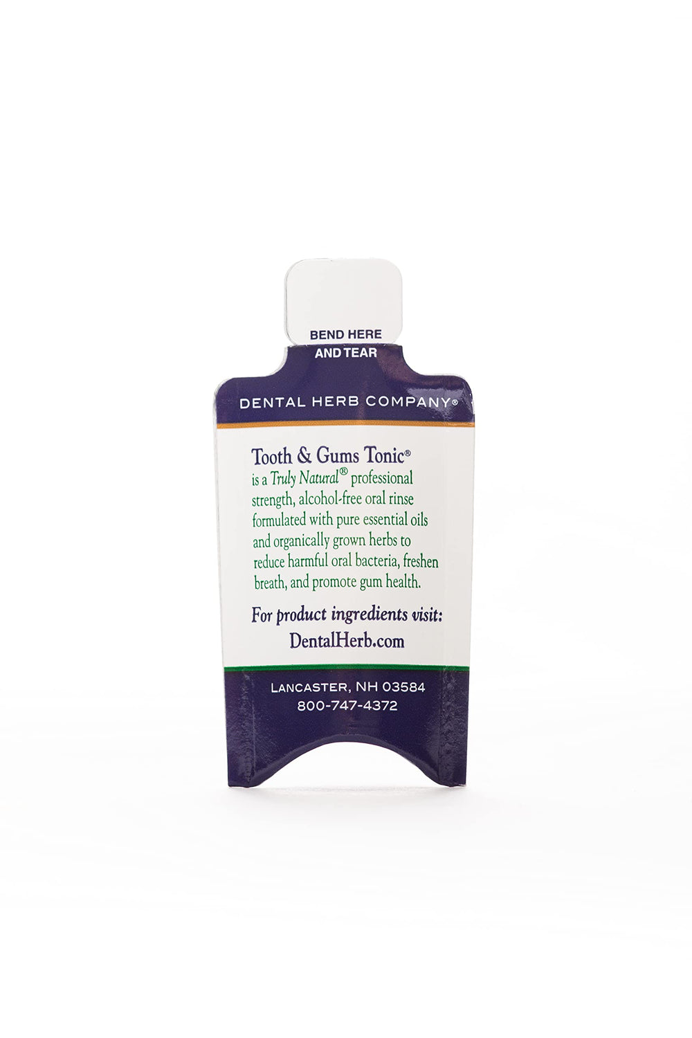 Single-use mouthwash packets for on-the-go
