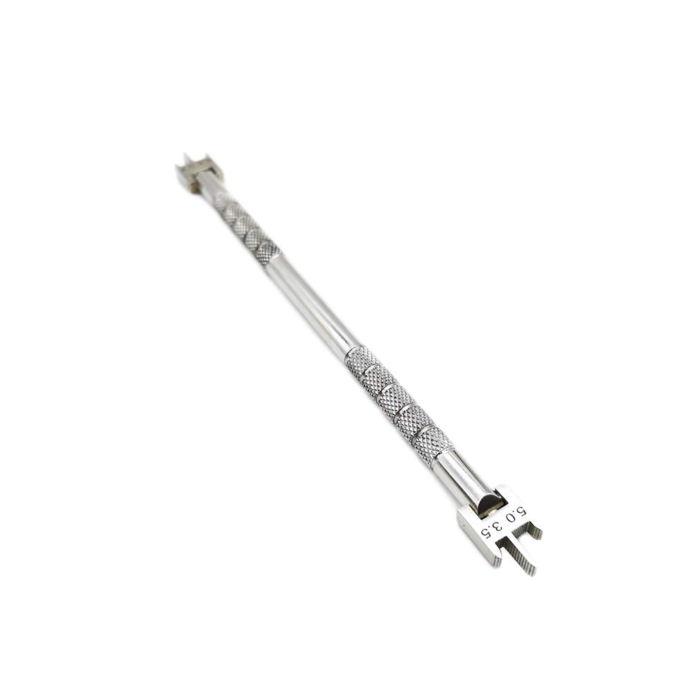 Sino Dental Brackets Gauge close-up showing height settings 3.5–5.0mm