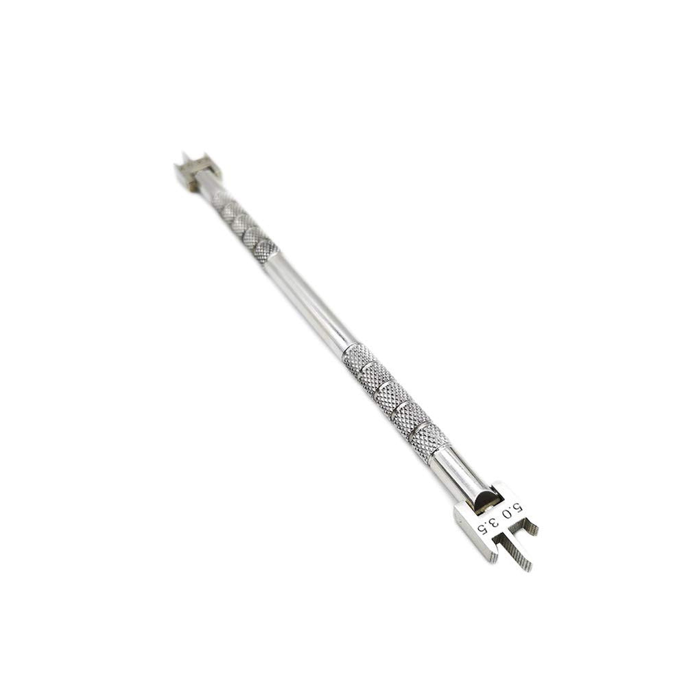 Sino Dental Brackets Gauge close-up showing height settings 3.5–5.0mm