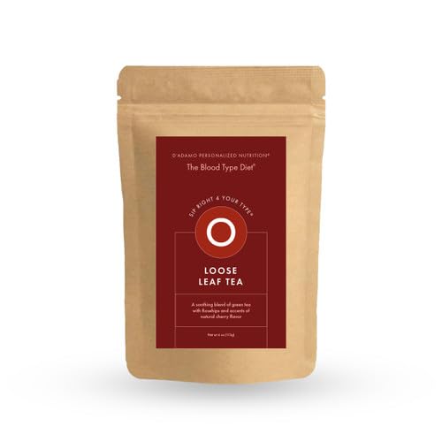 D'Adamo Sip Right Type O Tea O loose tea blend – 4 oz packaging