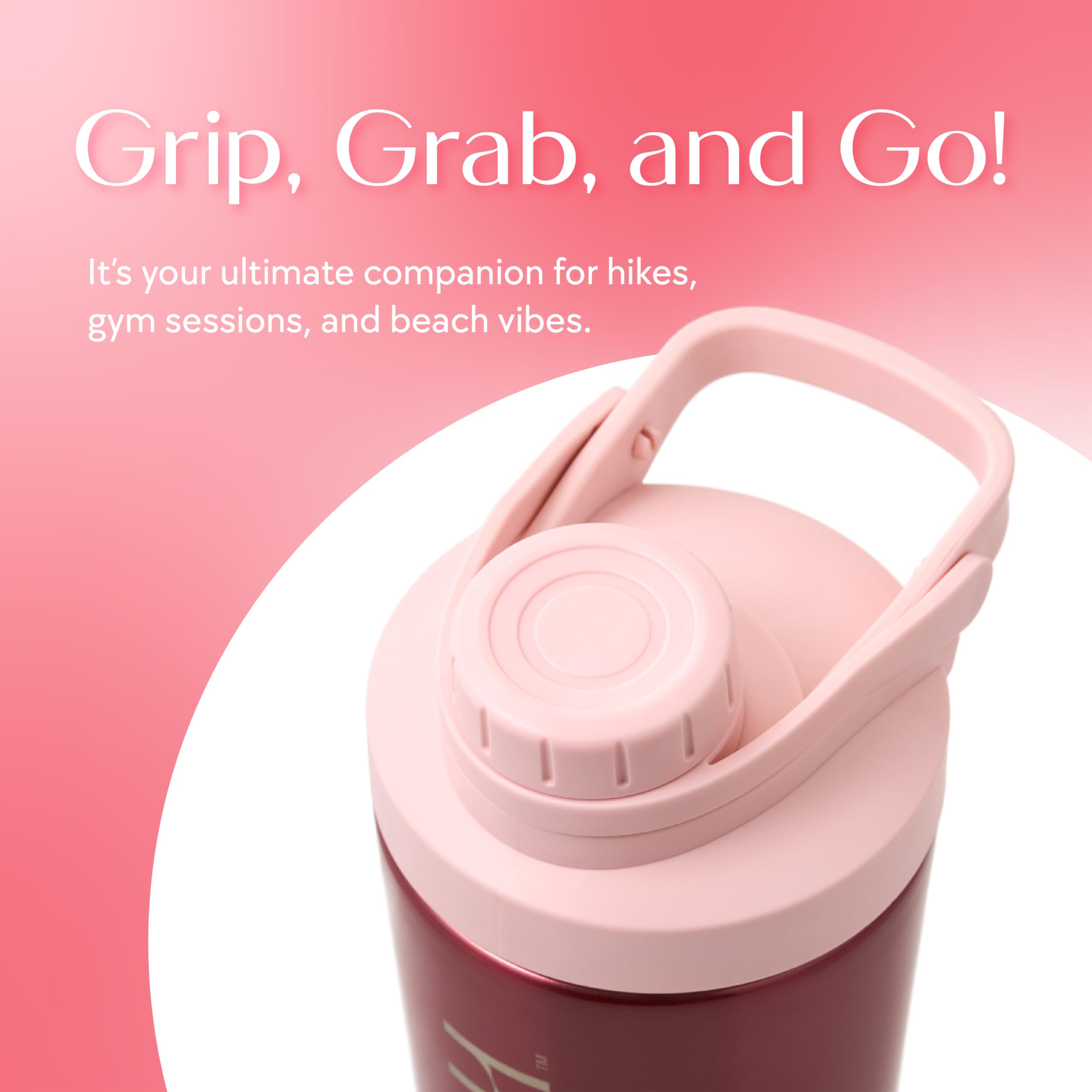 SIPLUSH Paradise Shaker fits standard car cup holders for on-the-go use.