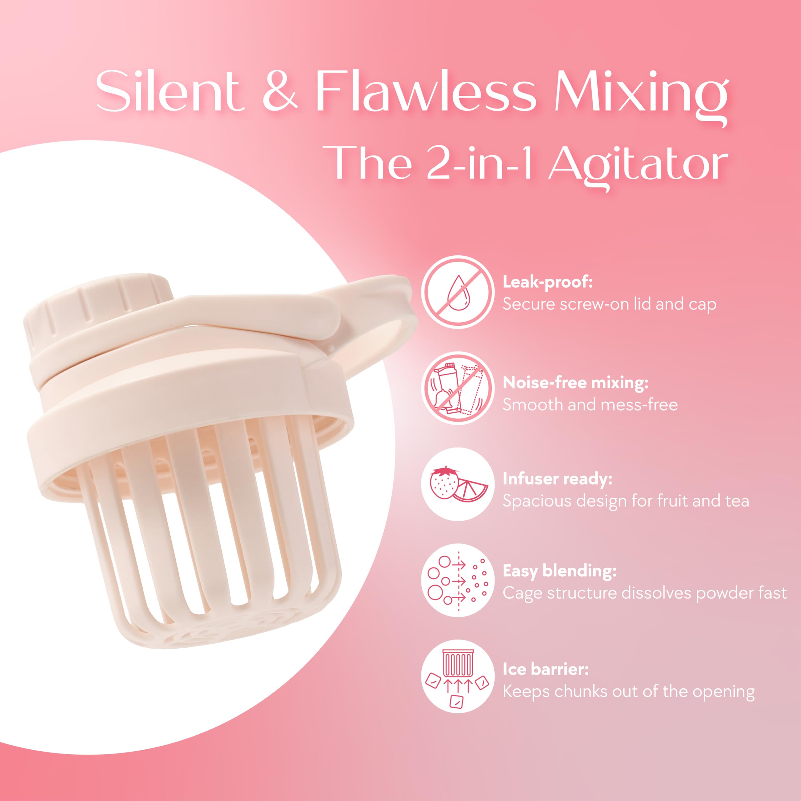 SIPLUSH Paradise Shaker Bottle 24oz Cap Leakproof demonstrates secure sipping during workouts