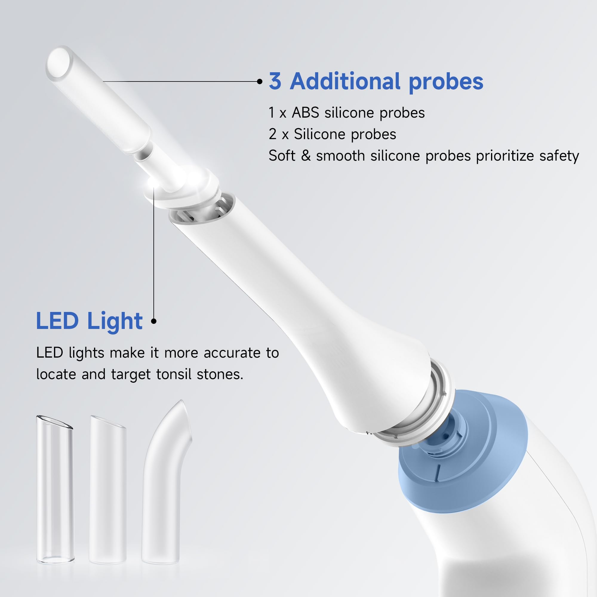 IPX6 waterproof rating on the tonsil stone remover