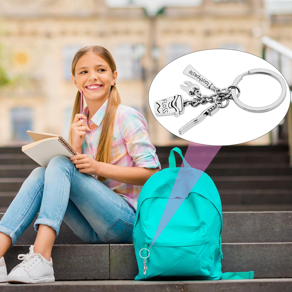 Keychains for women and men in silver finish