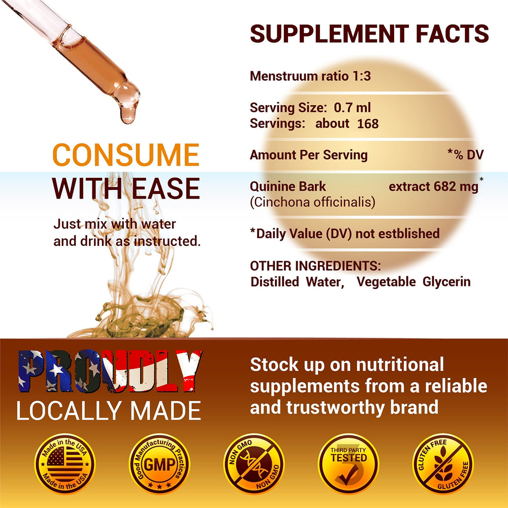 Gluten-free and alcohol-free badges on label