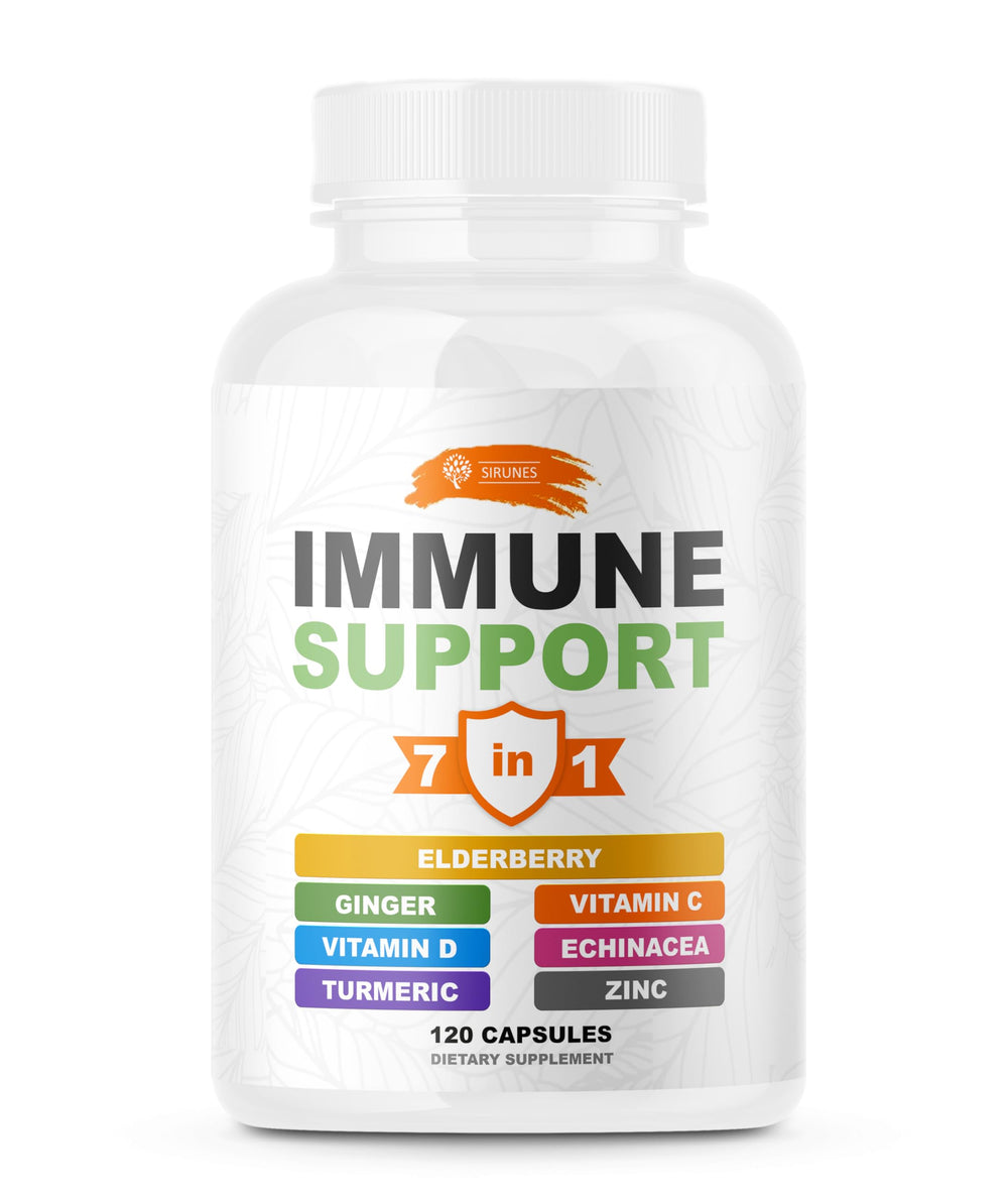 SIRUNES Immune Booster bottle with label