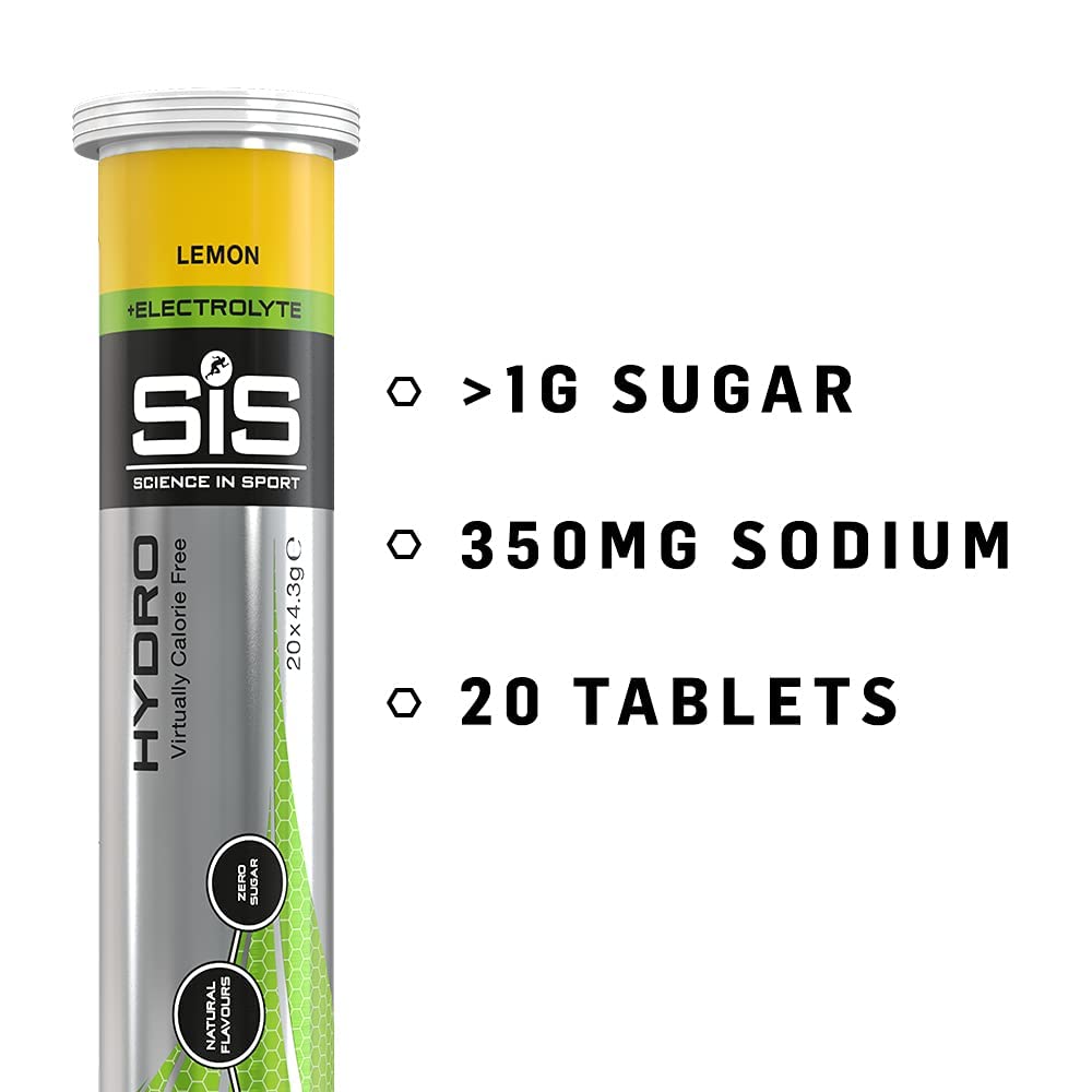 Close-up of SIS Hydro 20-tablet pack for portable hydration