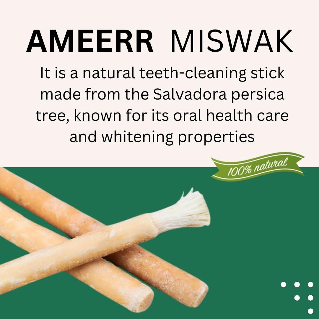 Close-up of natural Siwak toothbrush twigs
