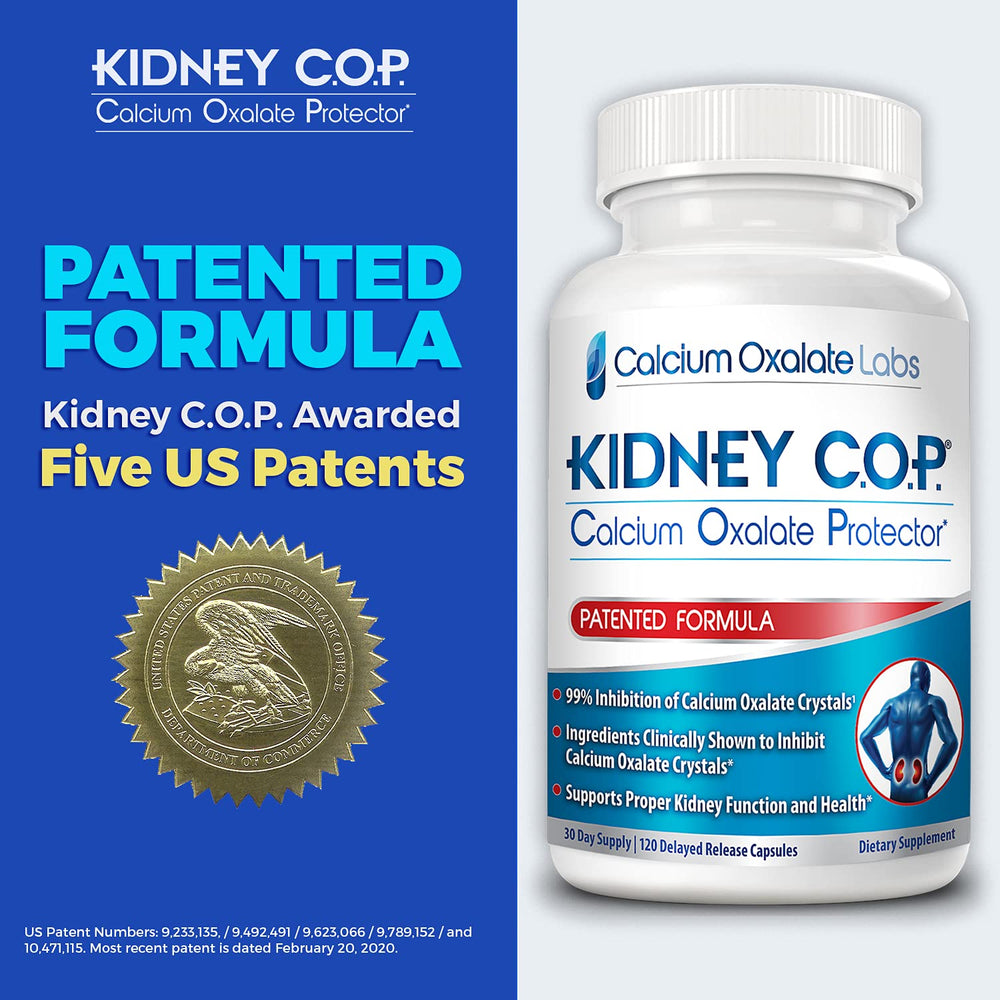 Six-pack bundle of KIDNEY C.O.P. Calcium Oxalate Protector.