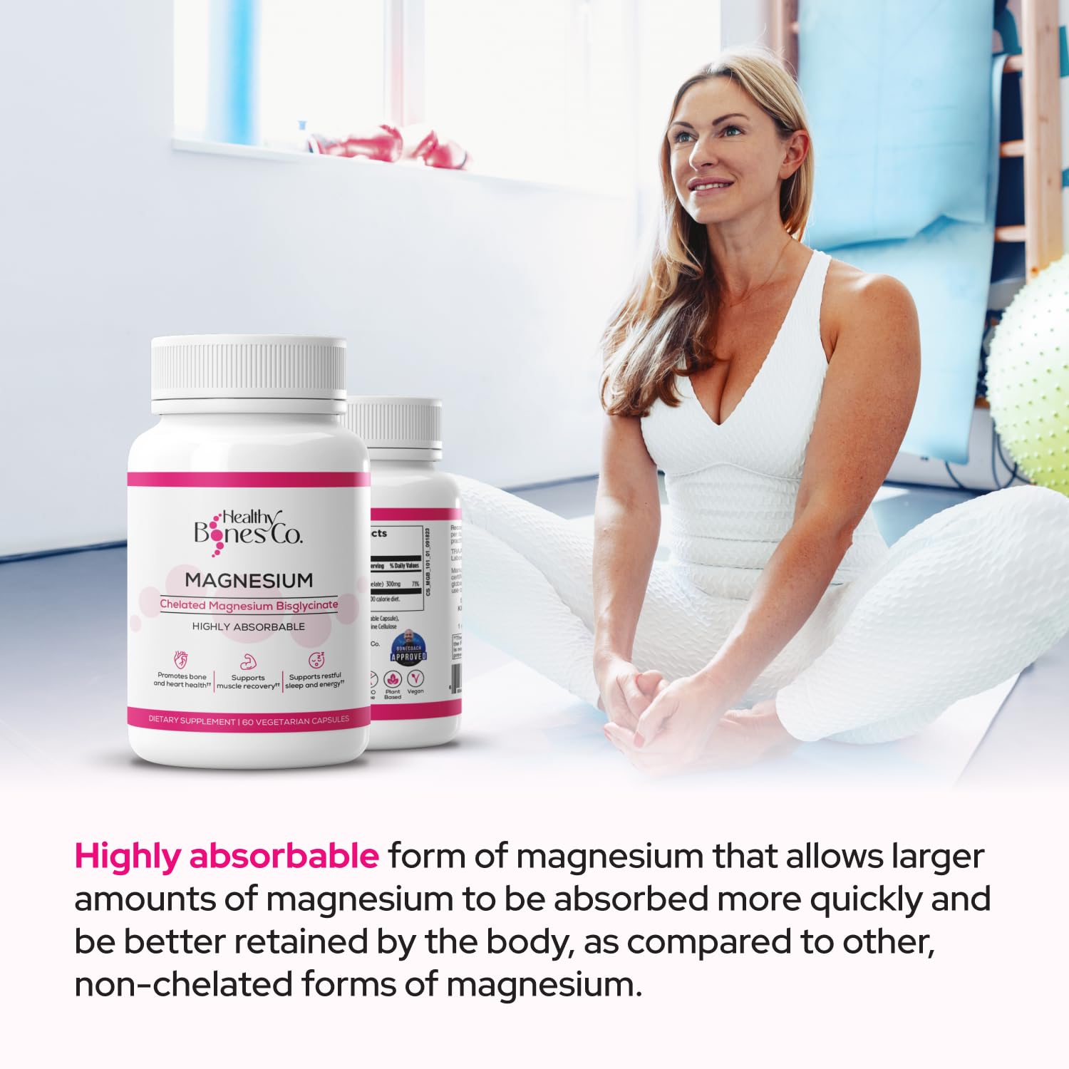 60 capsules per bottle for a 1-month supply