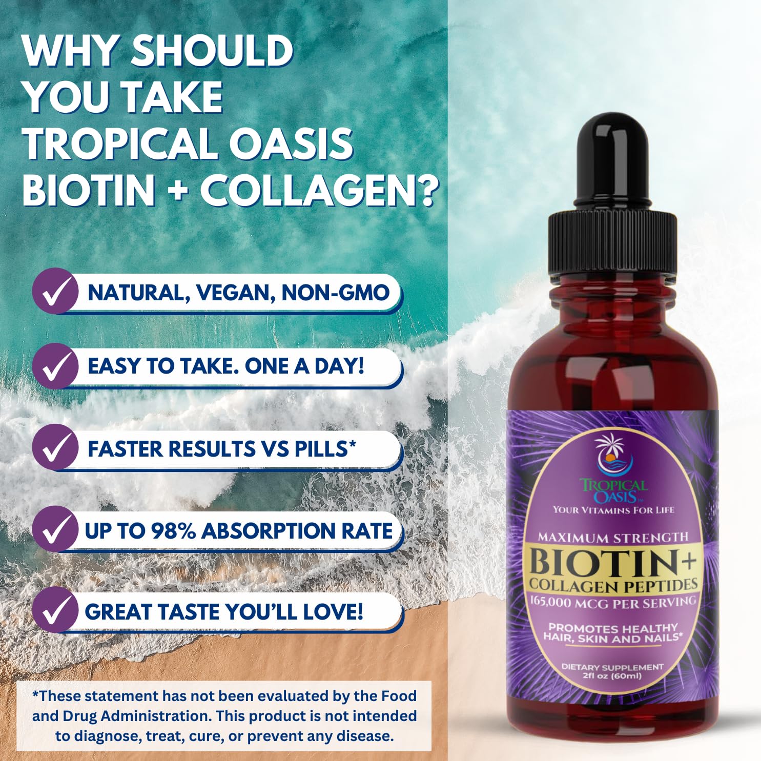 Bottle label highlighting 60 servings