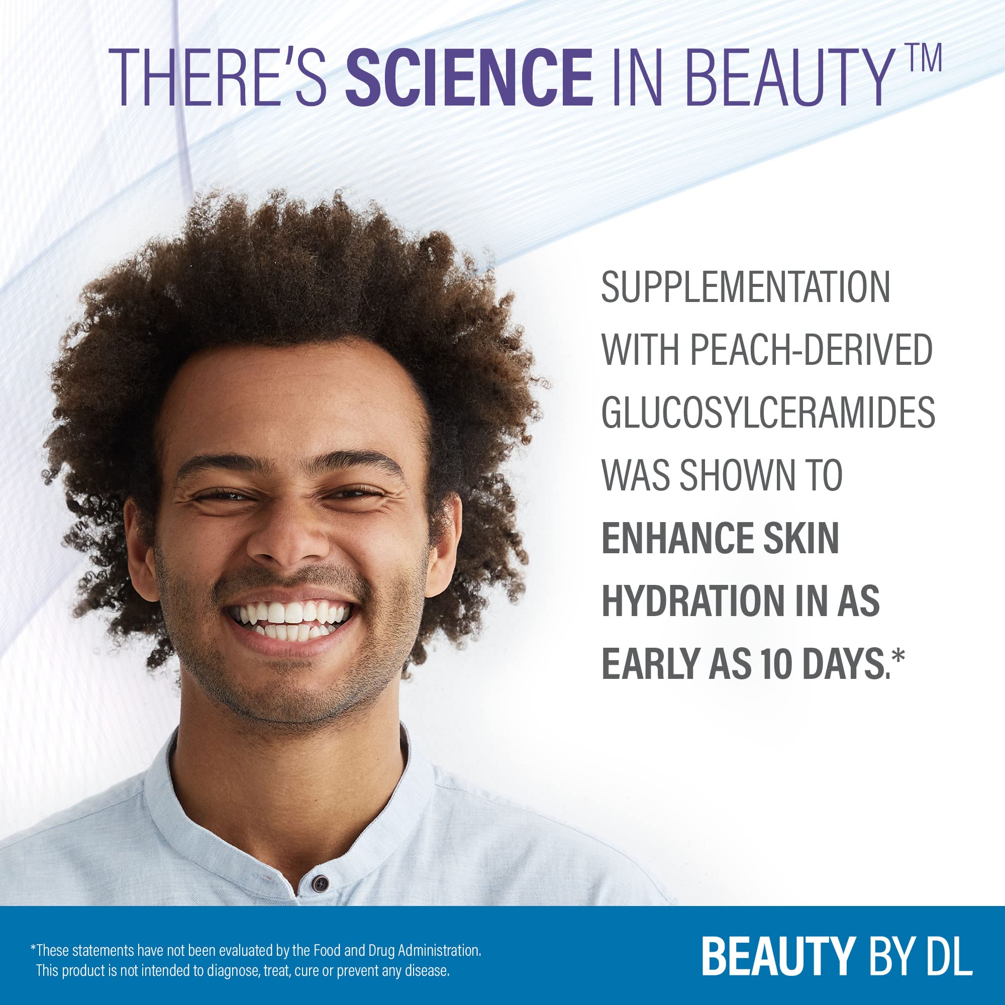 Visual showing skin elasticity and moisture support