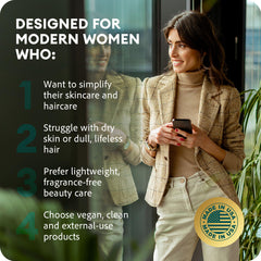 Texture of the moisturizing and smoothing emulsion.