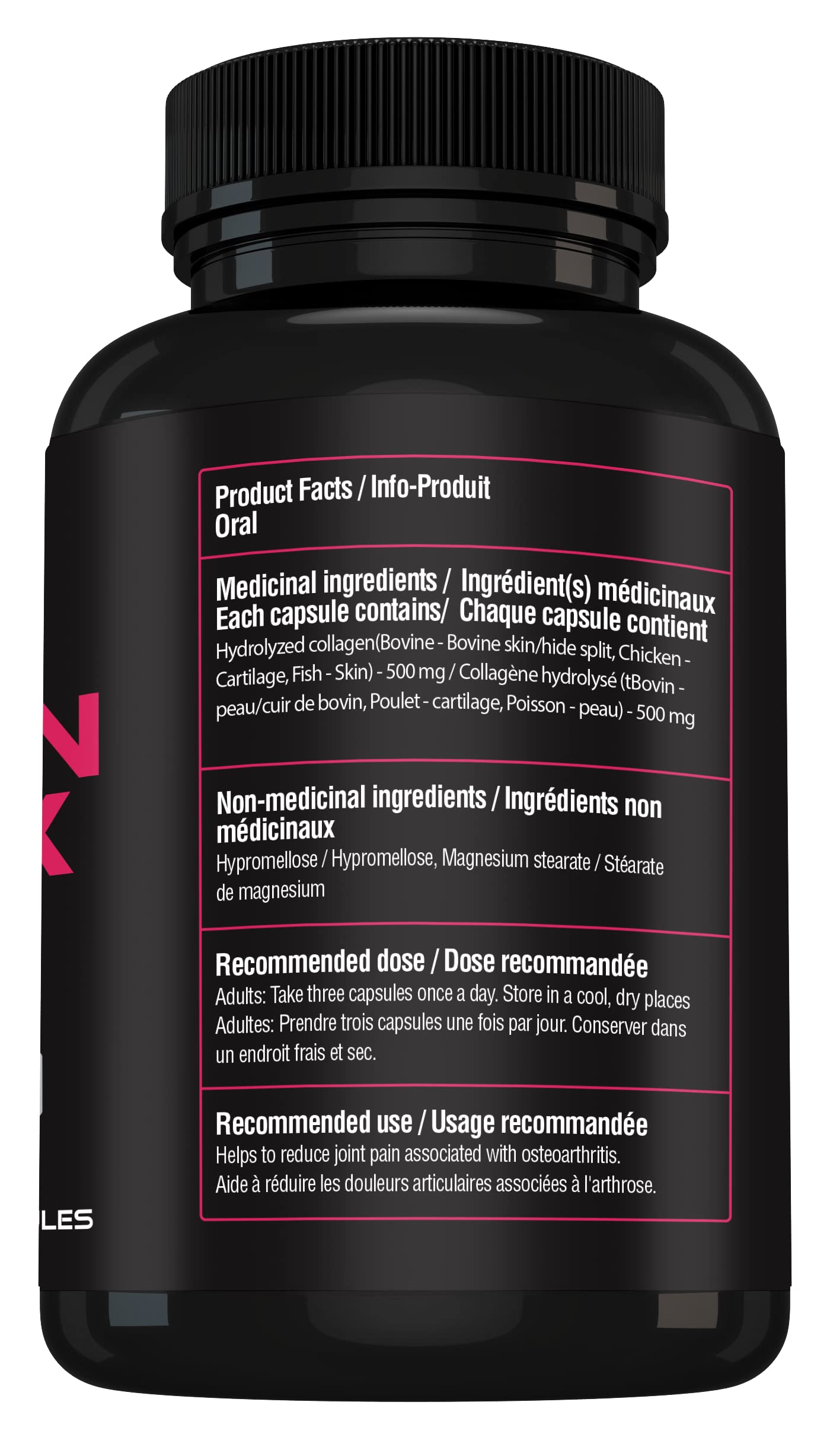 Collagen capsules supporting skin, hair and nails