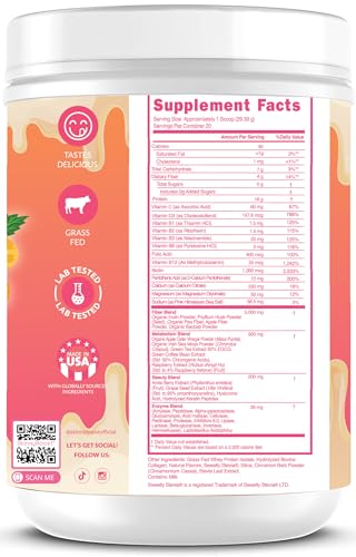 SkinnyBoost Lean Beauty vanilla shake in a glass supports hair, skin and nails.