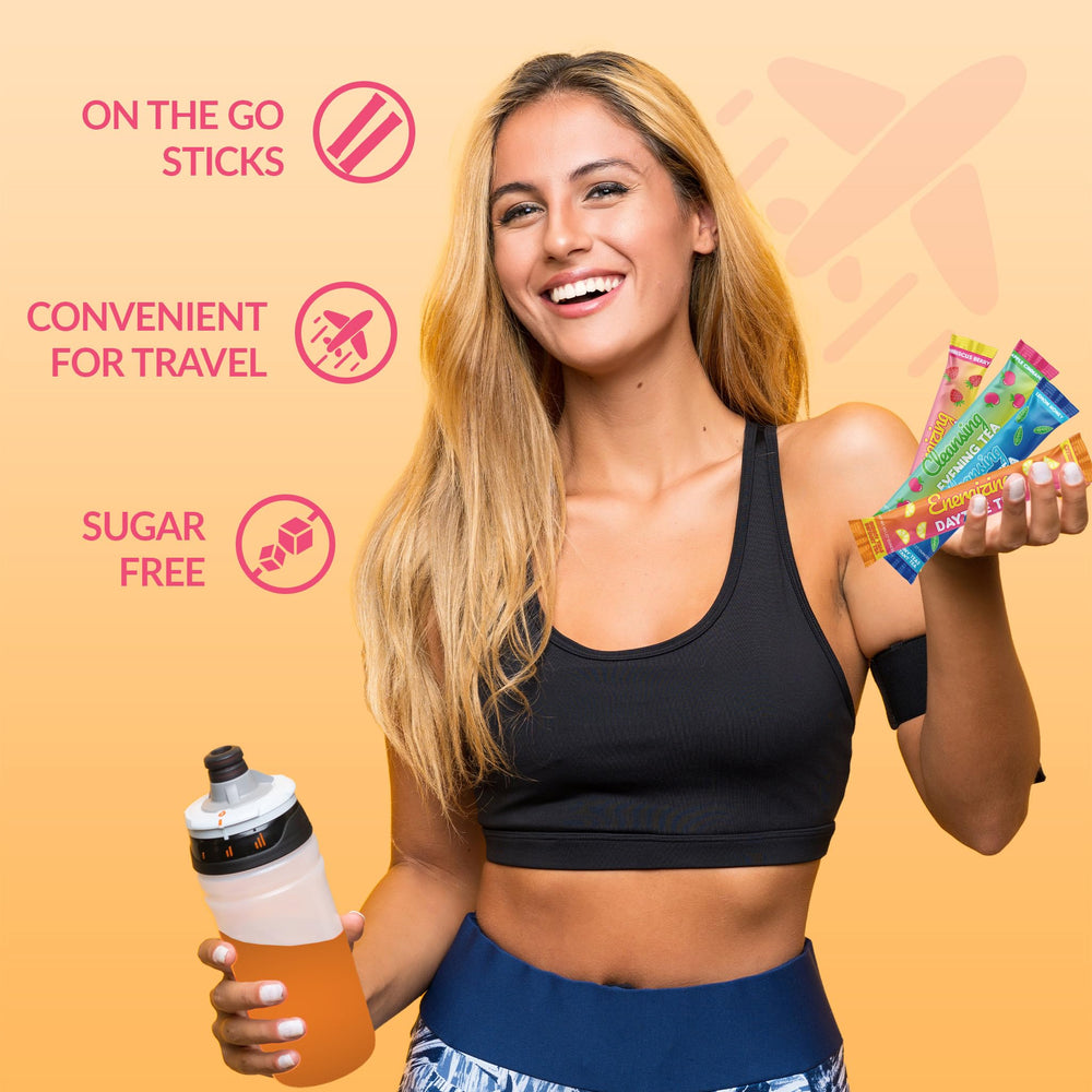 SkinnyBoost lemon honey flavor label highlighting herbal detox notes.