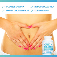 Close-up view of SkinnyBoost Quick Cleanse vegan capsules