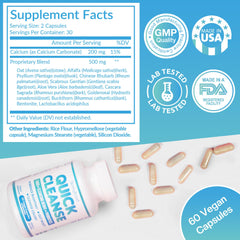 Concept image showing natural detox ingredients and plant-based blend