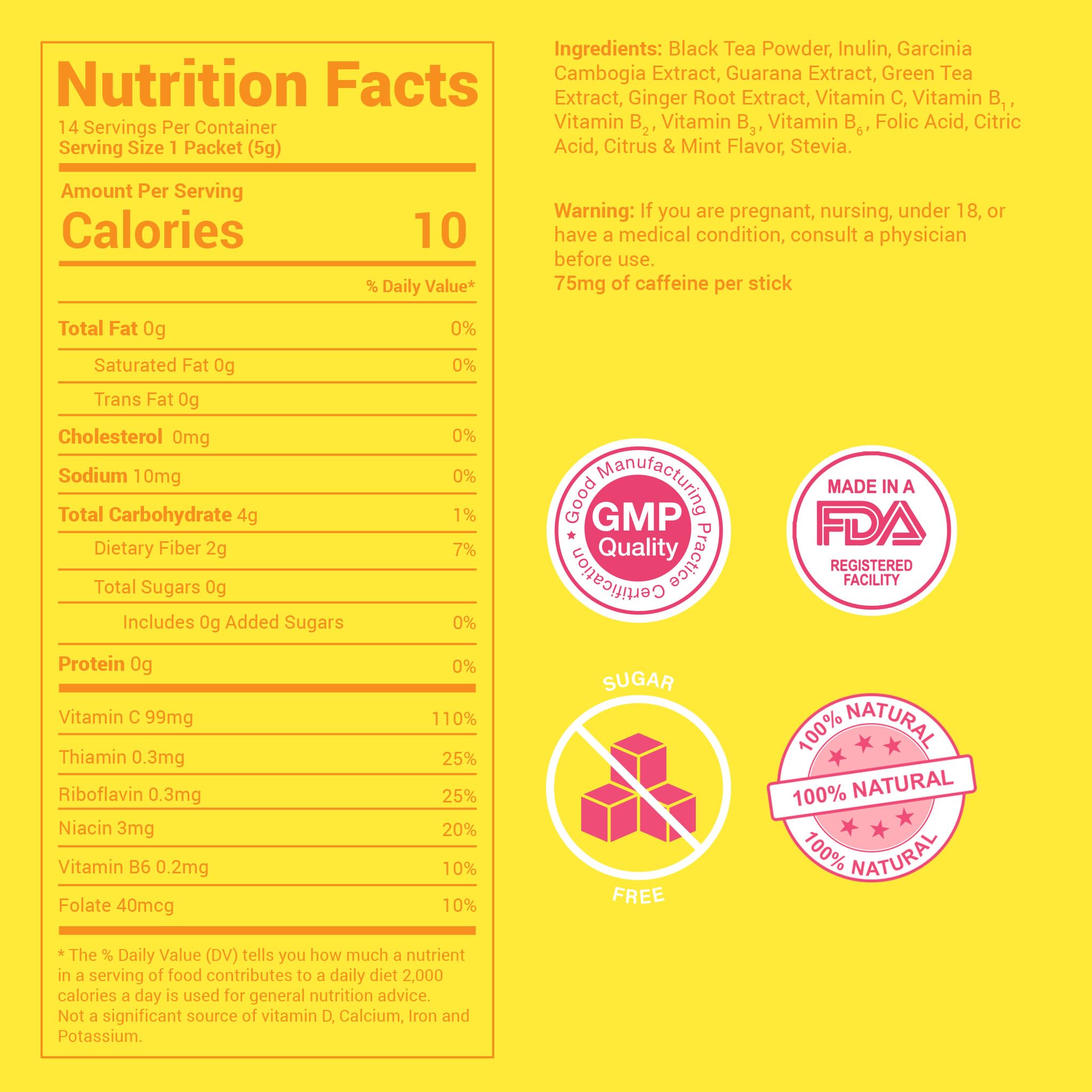 SkinnyBoost Skinny Teas sticks outside packaging showing on-the-go convenience