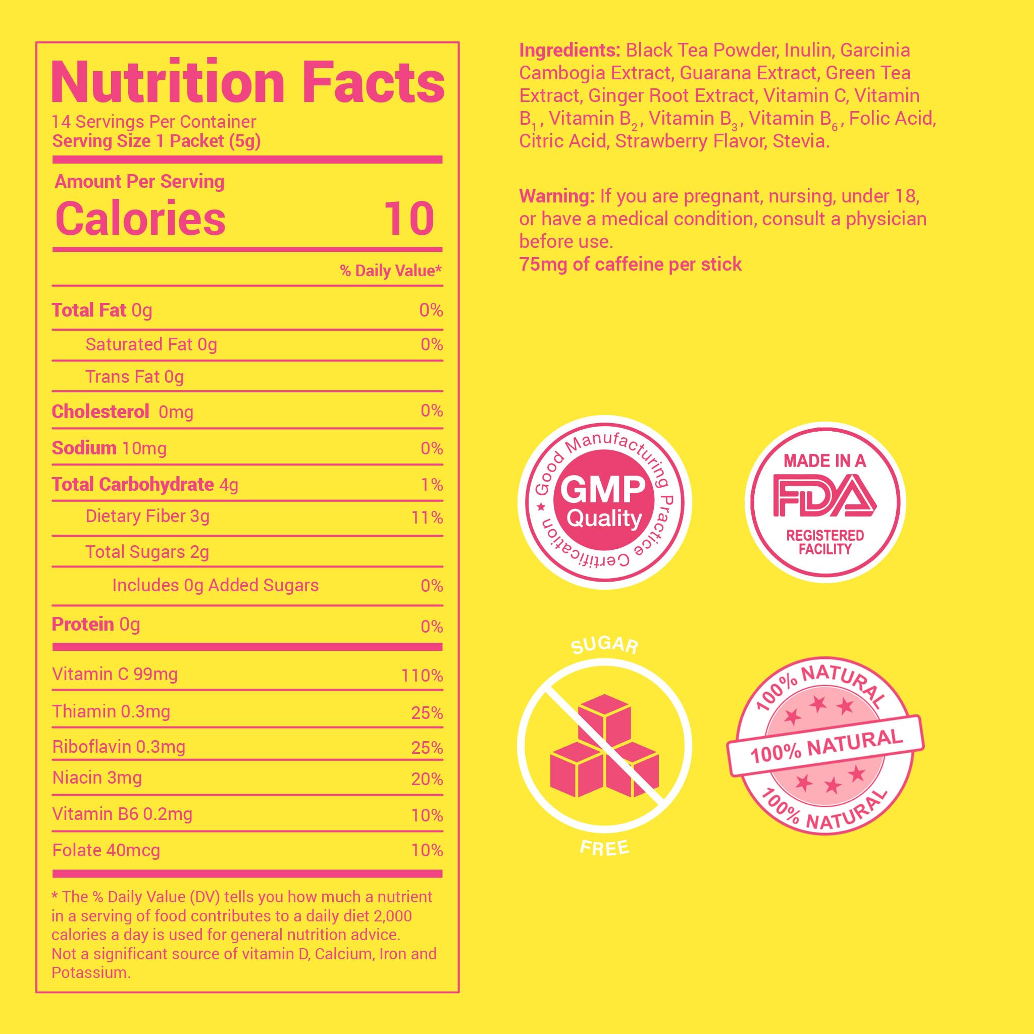 SkinnyBoost Skinny Teas Instant Tea Sticks dissolving in hot water for an easy energy boost.