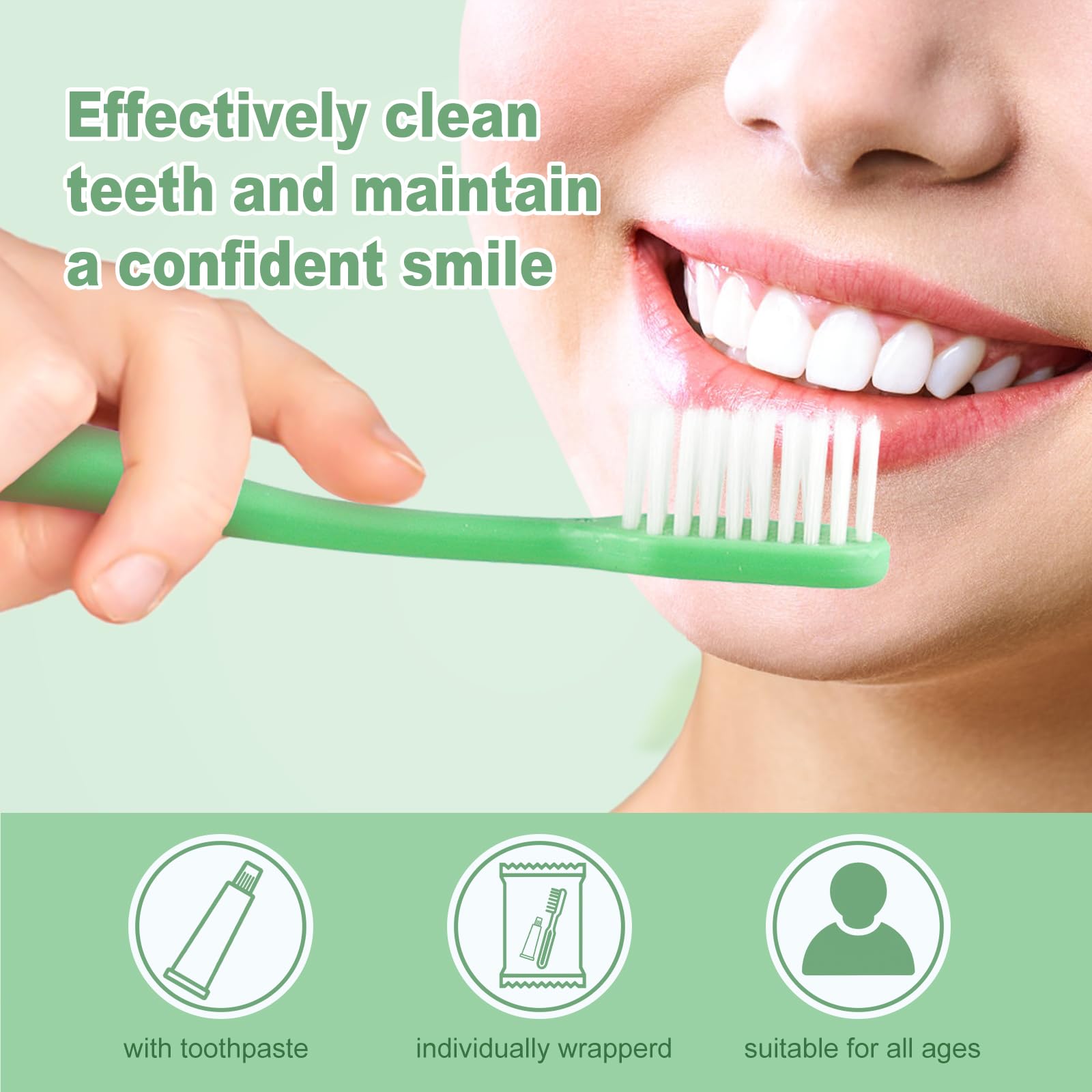 Travel-size toothpaste 10g per kit
