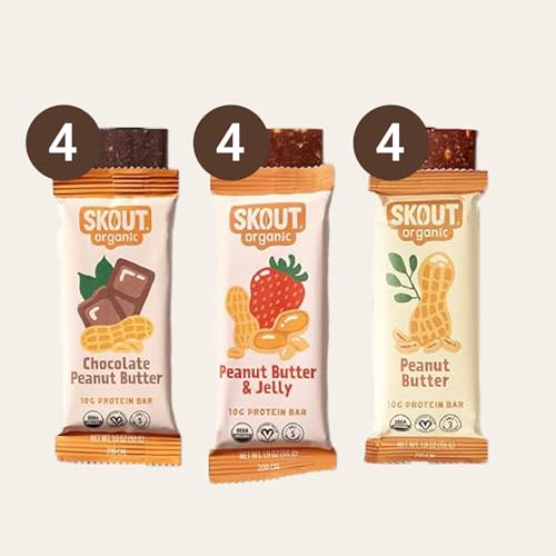 Skout Organic Protein Bars Variety Pack nutrition panel helps informed snacking choices
