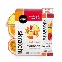 Box of Skratch Labs Hydration Packets Fruit Punch 20-count