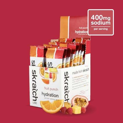 Close-up of a hydration packet being poured into a water bottle