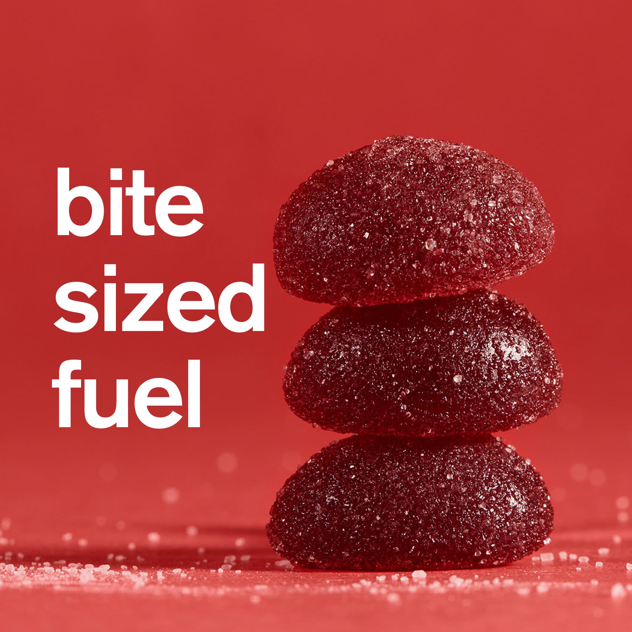 Energy chews on a cycling handlebar for quick fueling