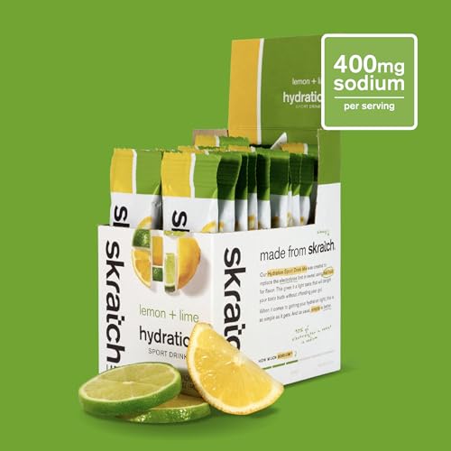 Skratch Labs Lemon Lime hydration packets packaging