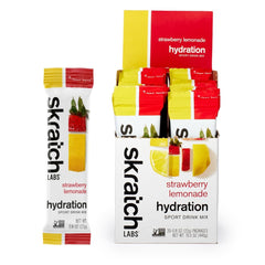 Skratch Labs Hydration Packets Strawberry Lemonade 20ct packaging front