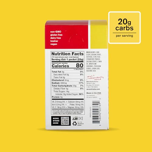 Single Skratch Labs Hydration Packet Strawberry Lemonade flavor