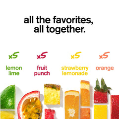 Prepared hydration drink in a glass after mixing with Skratch Labs