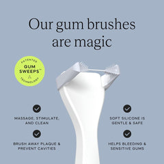 Built-in tongue scraper to fight bad breath