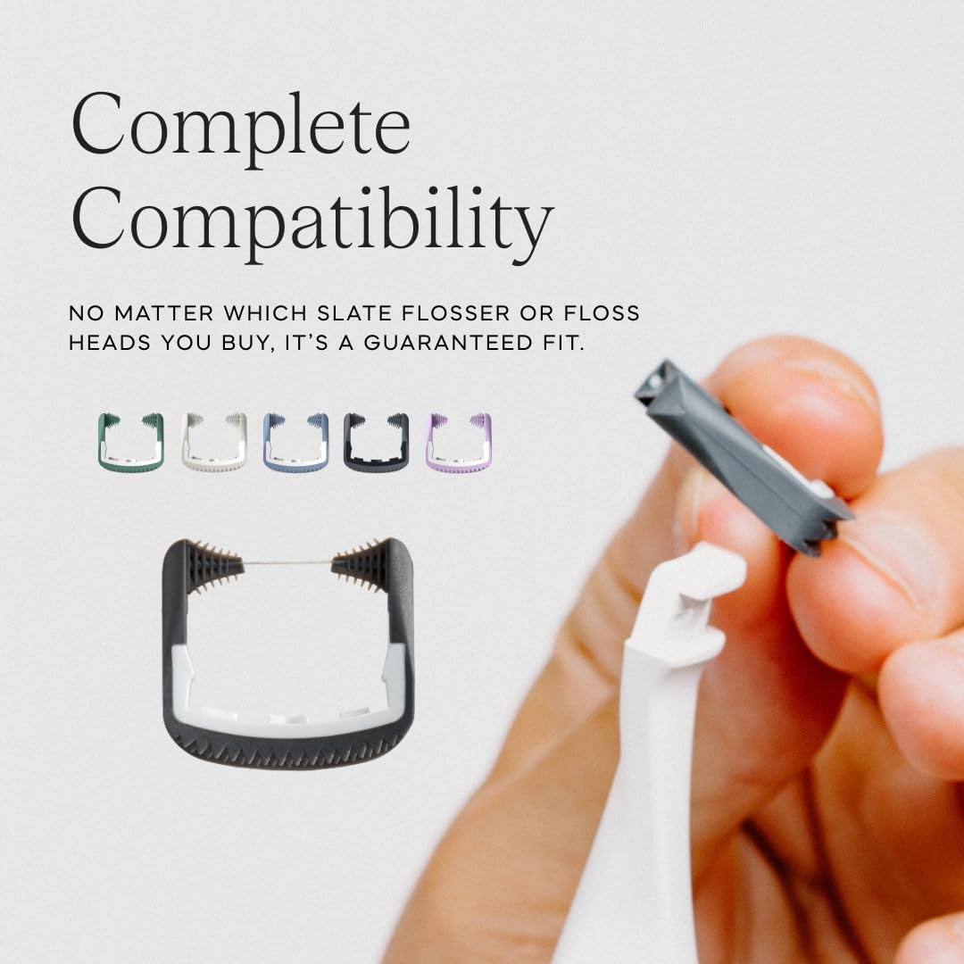 Eco-conscious packaging and replaceable floss heads