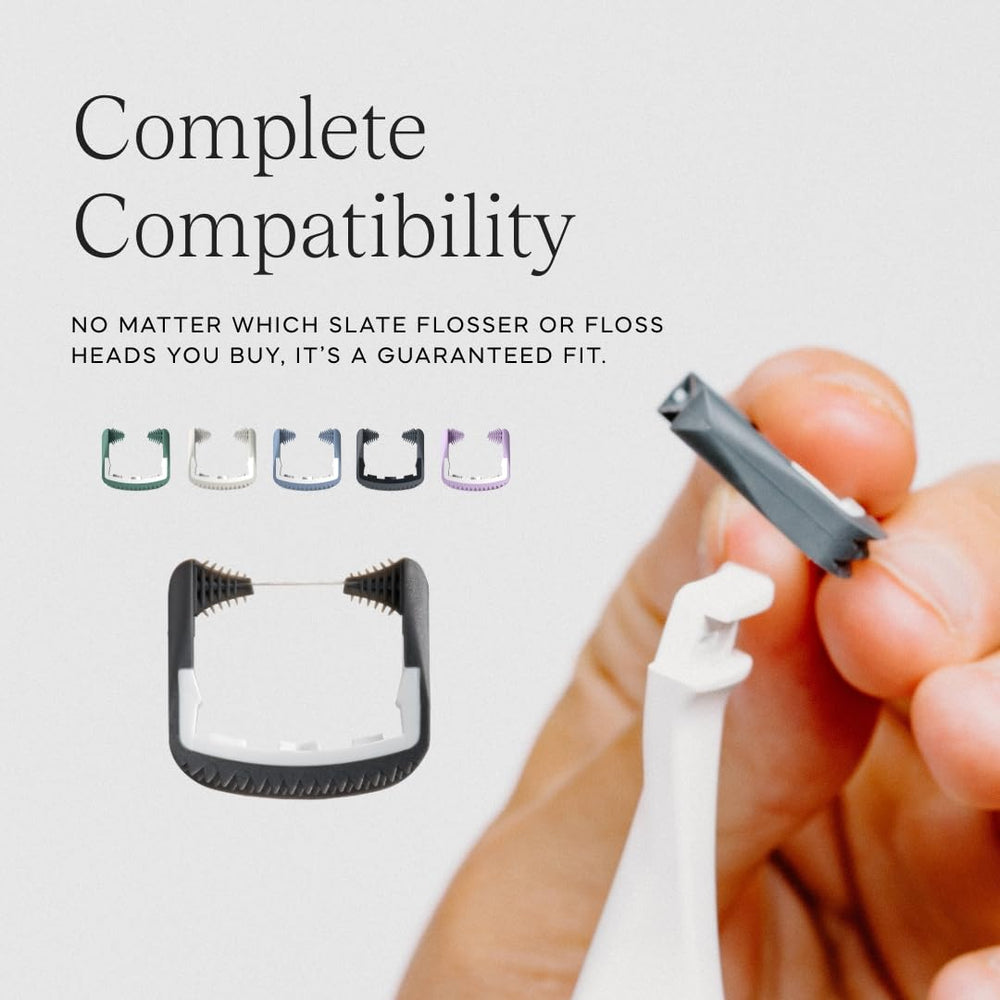 Eco-conscious packaging and replaceable floss heads