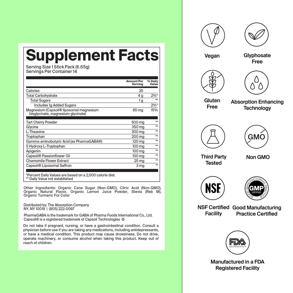 Magnesium bisglycinate and PharmaGABA for restful sleep