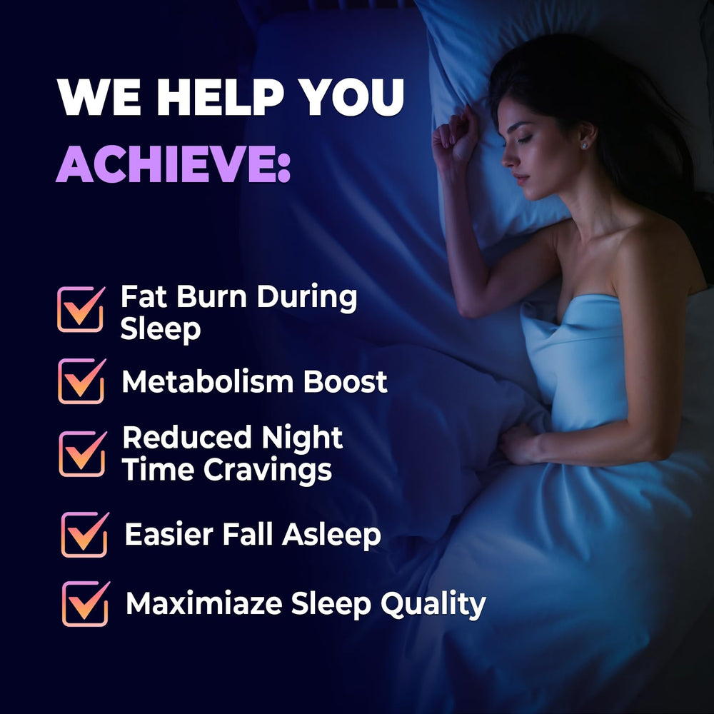 Sleep Burn Night Time Fat Burner bottle back label