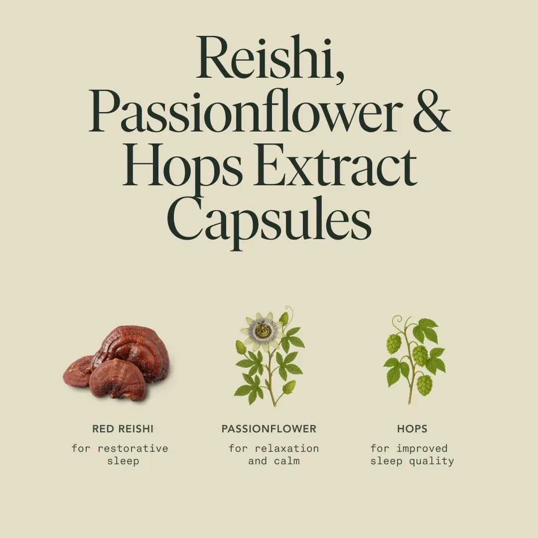 Close-up of sleep supplement capsules