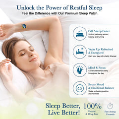 Close-up of transdermal sleep patch showing adhesive surface